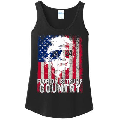 Trump 2024 Florida Trump Country American Flag Election Ladies Essential Tank