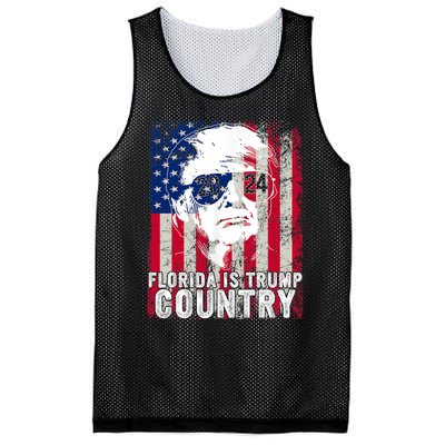 Trump 2024 Florida Trump Country American Flag Election Mesh Reversible Basketball Jersey Tank