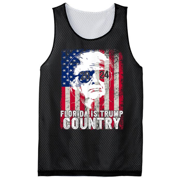 Trump 2024 Florida Trump Country American Flag Election Mesh Reversible Basketball Jersey Tank