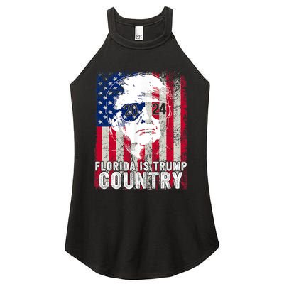 Trump 2024 Florida Trump Country American Flag Election Women's Perfect Tri Rocker Tank