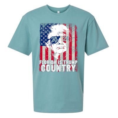 Trump 2024 Florida Trump Country American Flag Election Sueded Cloud Jersey T-Shirt