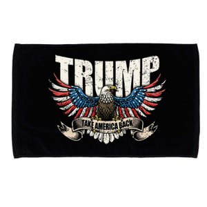 Trump 2024 Flag Take America Donald Trump Microfiber Hand Towel