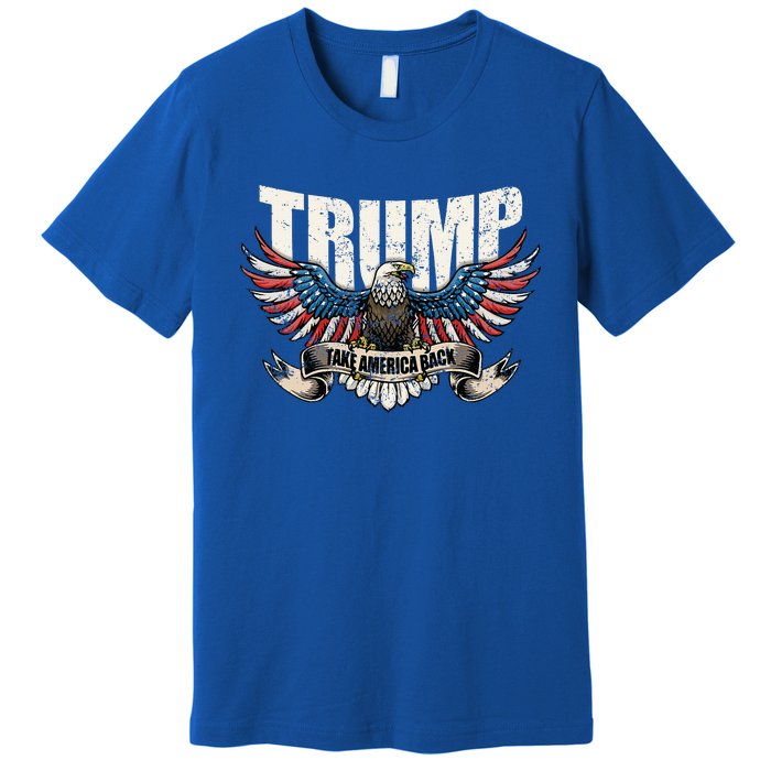 Trump 2024 Flag Take America Donald Trump Premium T-Shirt