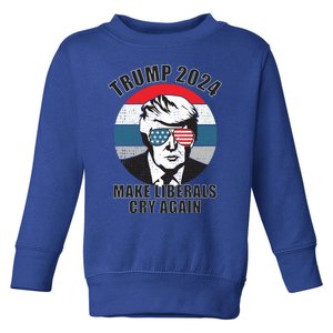 Trump 2024 Funny Gift Toddler Sweatshirt