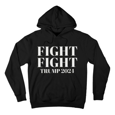 Trump 2024 Fight President Election Bold Design Hoodie