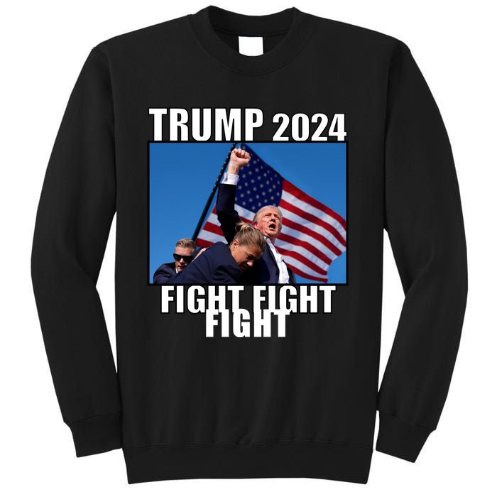 Trump 2024 Fight Fight Fight Assassination Attempt Fist Maga Sweatshirt