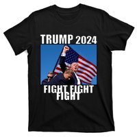 Trump 2024 Fight Fight Fight Assassination Attempt Fist Maga T-Shirt