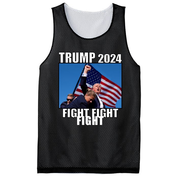 Trump 2024 Fight Fight Fight Assassination Attempt Fist Maga Mesh Reversible Basketball Jersey Tank