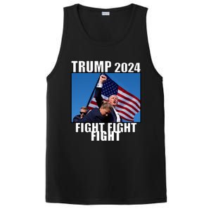 Trump 2024 Fight Fight Fight Assassination Attempt Fist Maga PosiCharge Competitor Tank