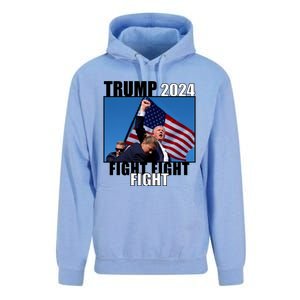 Trump 2024 Fight Fight Fight Assassination Attempt Fist Maga Unisex Surf Hoodie