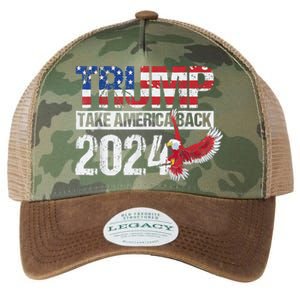 Trump 2024 Flag Take America Back 4th Of July Trump 2024 Legacy Tie Dye Trucker Hat