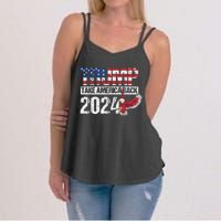 Trump 2024 Flag Take America Back 4th Of July Trump 2024 Women's Strappy Tank