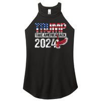 Trump 2024 Flag Take America Back 4th Of July Trump 2024 Women's Perfect Tri Rocker Tank