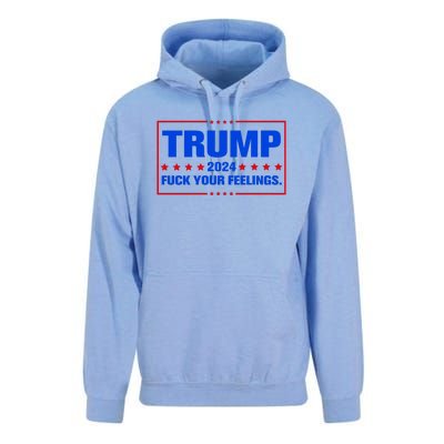 Trump 2024 Fuck Your Feelings Unisex Surf Hoodie