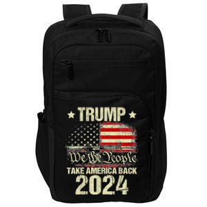 Trump 2024 Flag Take America Back 4th Of July Trump 2024 Impact Tech Backpack