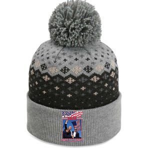 Trump 2024 Fight Fight Fight The Baniff Cuffed Pom Beanie