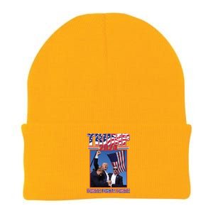 Trump 2024 Fight Fight Fight Knit Cap Winter Beanie