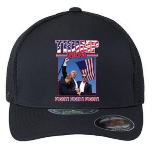 Trump 2024 Fight Fight Fight Flexfit Unipanel Trucker Cap