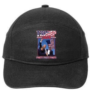 Trump 2024 Fight Fight Fight 7-Panel Snapback Hat