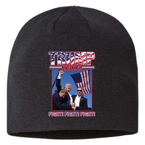 Trump 2024 Fight Fight Fight Sustainable Beanie