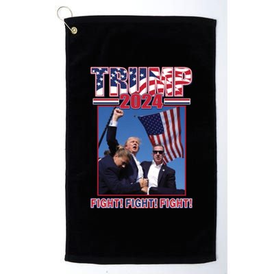 Trump 2024 Fight Fight Fight Platinum Collection Golf Towel