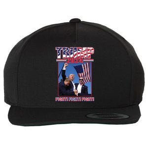 Trump 2024 Fight Fight Fight Wool Snapback Cap