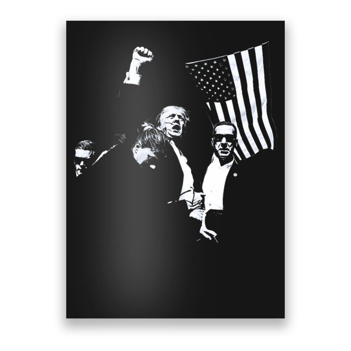 Trump 2024 Fear Not American Hero Fight Fight Fight Maga Poster