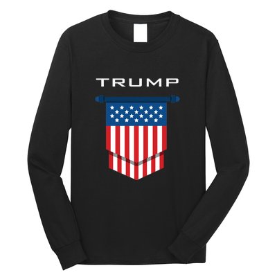 Trump 2024 Flag Take America Back Long Sleeve Shirt