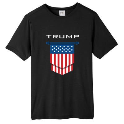 Trump 2024 Flag Take America Back Tall Fusion ChromaSoft Performance T-Shirt