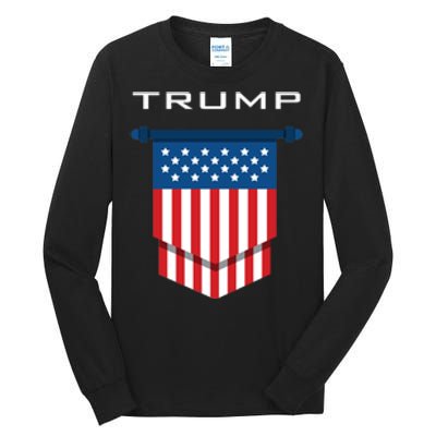 Trump 2024 Flag Take America Back Tall Long Sleeve T-Shirt