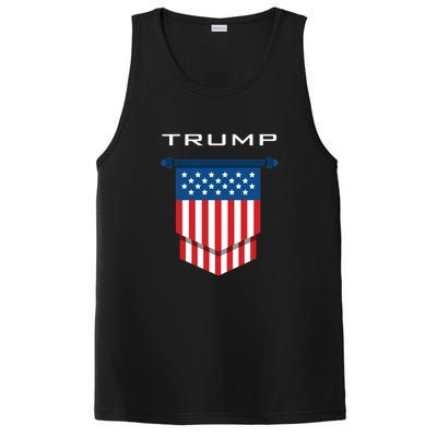 Trump 2024 Flag Take America Back PosiCharge Competitor Tank