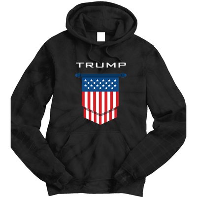 Trump 2024 Flag Take America Back Tie Dye Hoodie