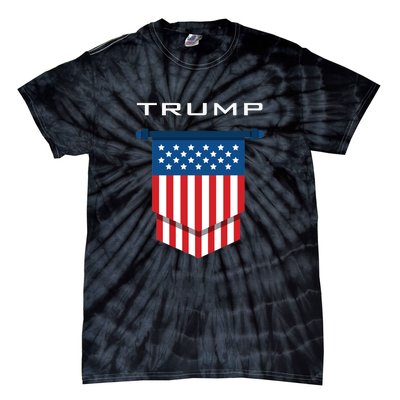 Trump 2024 Flag Take America Back Tie-Dye T-Shirt