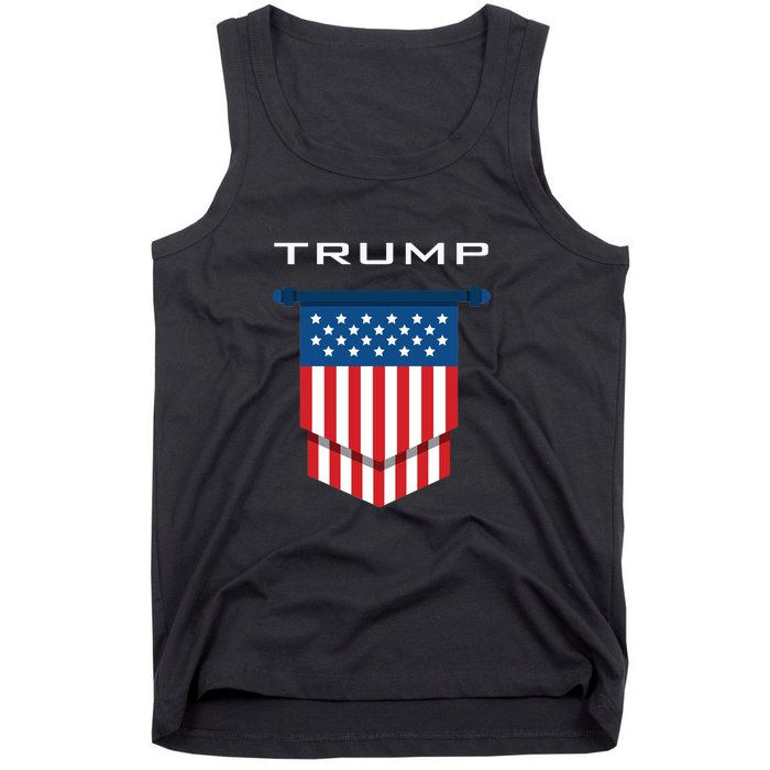 Trump 2024 Flag Take America Back Tank Top