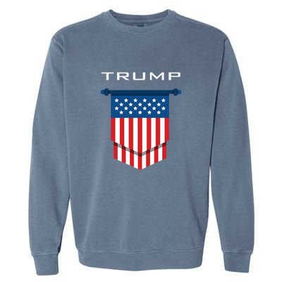 Trump 2024 Flag Take America Back Garment-Dyed Sweatshirt