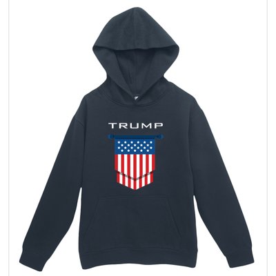 Trump 2024 Flag Take America Back Urban Pullover Hoodie