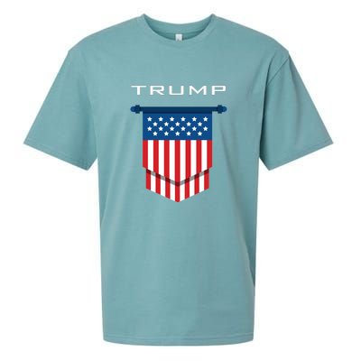 Trump 2024 Flag Take America Back Sueded Cloud Jersey T-Shirt