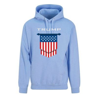 Trump 2024 Flag Take America Back Unisex Surf Hoodie