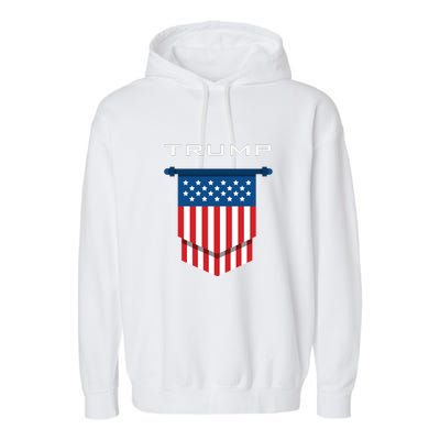 Trump 2024 Flag Take America Back Garment-Dyed Fleece Hoodie