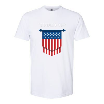 Trump 2024 Flag Take America Back Softstyle CVC T-Shirt