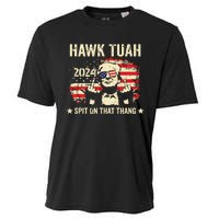 Trump 2024 Flag Funny Hawk Tush Middle Finger 24 Vote Trump Tank Top Cooling Performance Crew T-Shirt