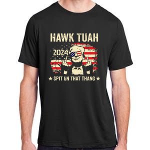 Trump 2024 Flag Funny Hawk Tush Middle Finger 24 Vote Trump Tank Top Adult ChromaSoft Performance T-Shirt