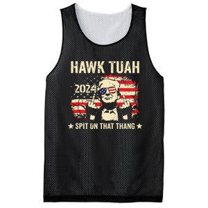 Trump 2024 Flag Funny Hawk Tush Middle Finger 24 Vote Trump Tank Top Mesh Reversible Basketball Jersey Tank