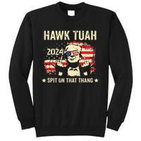 Trump 2024 Flag Funny Hawk Tush Middle Finger 24 Vote Trump Tank Top Tall Sweatshirt