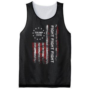 Trump 2024 Fight Fight Fight Trump President Election 2024 Mesh Reversible Basketball Jersey Tank