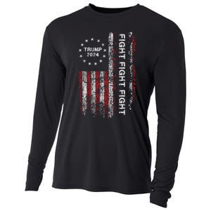 Trump 2024 Fight Fight Fight Trump President Election 2024 Cooling Performance Long Sleeve Crew