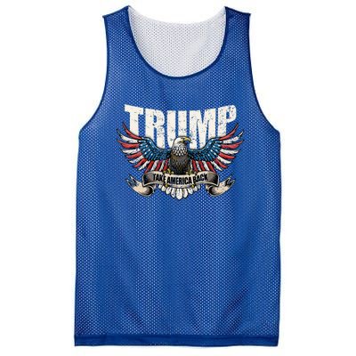 Trump 2024 Flag Take America Back Women Donald Trump Mesh Reversible Basketball Jersey Tank