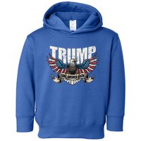 Trump 2024 Flag Take America Back Women Donald Trump Toddler Hoodie