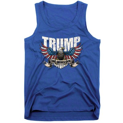 Trump 2024 Flag Take America Back Women Donald Trump Tank Top