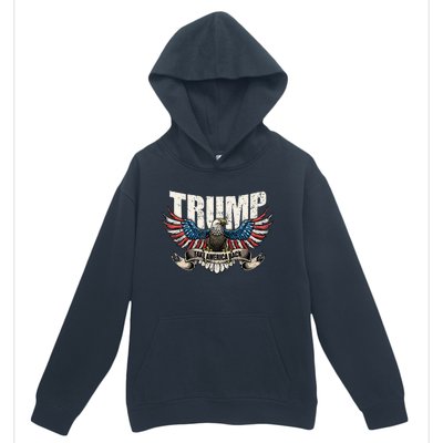 Trump 2024 Flag Take America Back Women Donald Trump Urban Pullover Hoodie